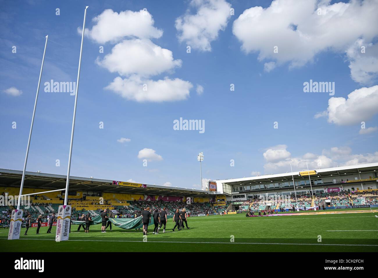 Südafrika Frauen / Brasilien Frauen Frauen Rugby-Weltmeisterschaft - Runde 1 so 24. August 2025 Franklin's Gardens, Northampton, England ©ReplayImages/Mike Stockfoto