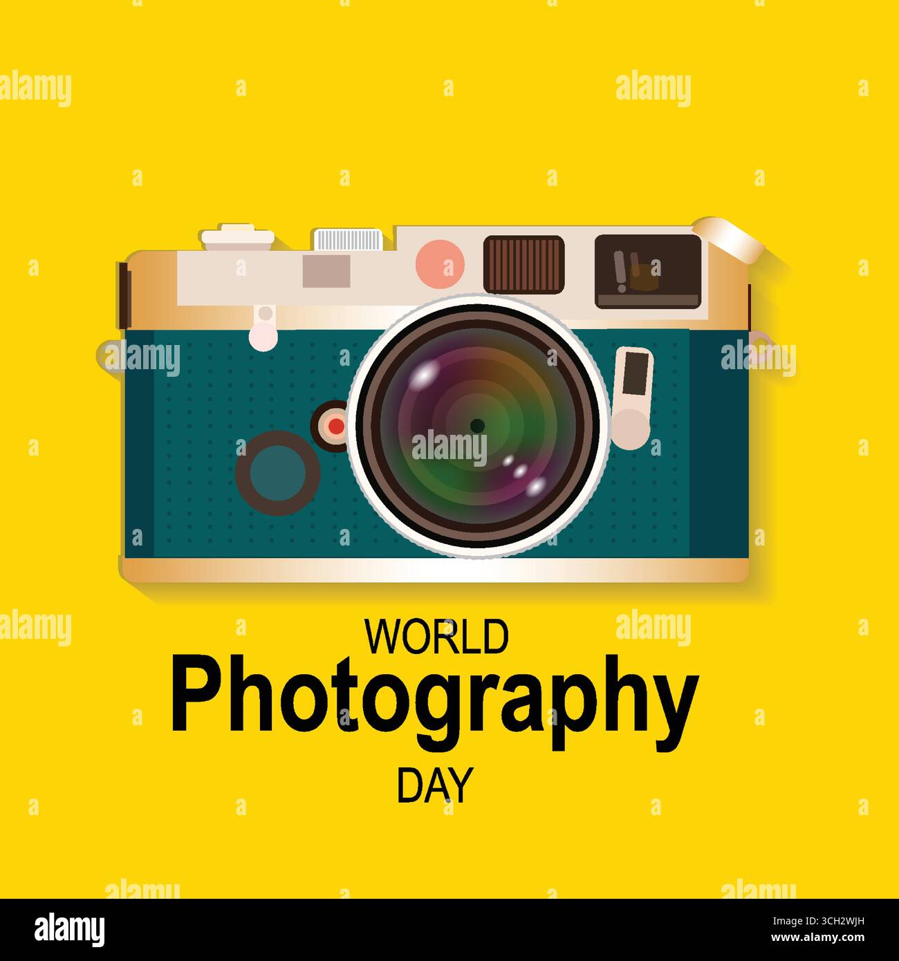 Kamera mit Sonnenuntergang und wunderschönem Konzept Stock Vektor Kamera mit Sonnenuntergang und wunderschönem Konzept Stock Vektor