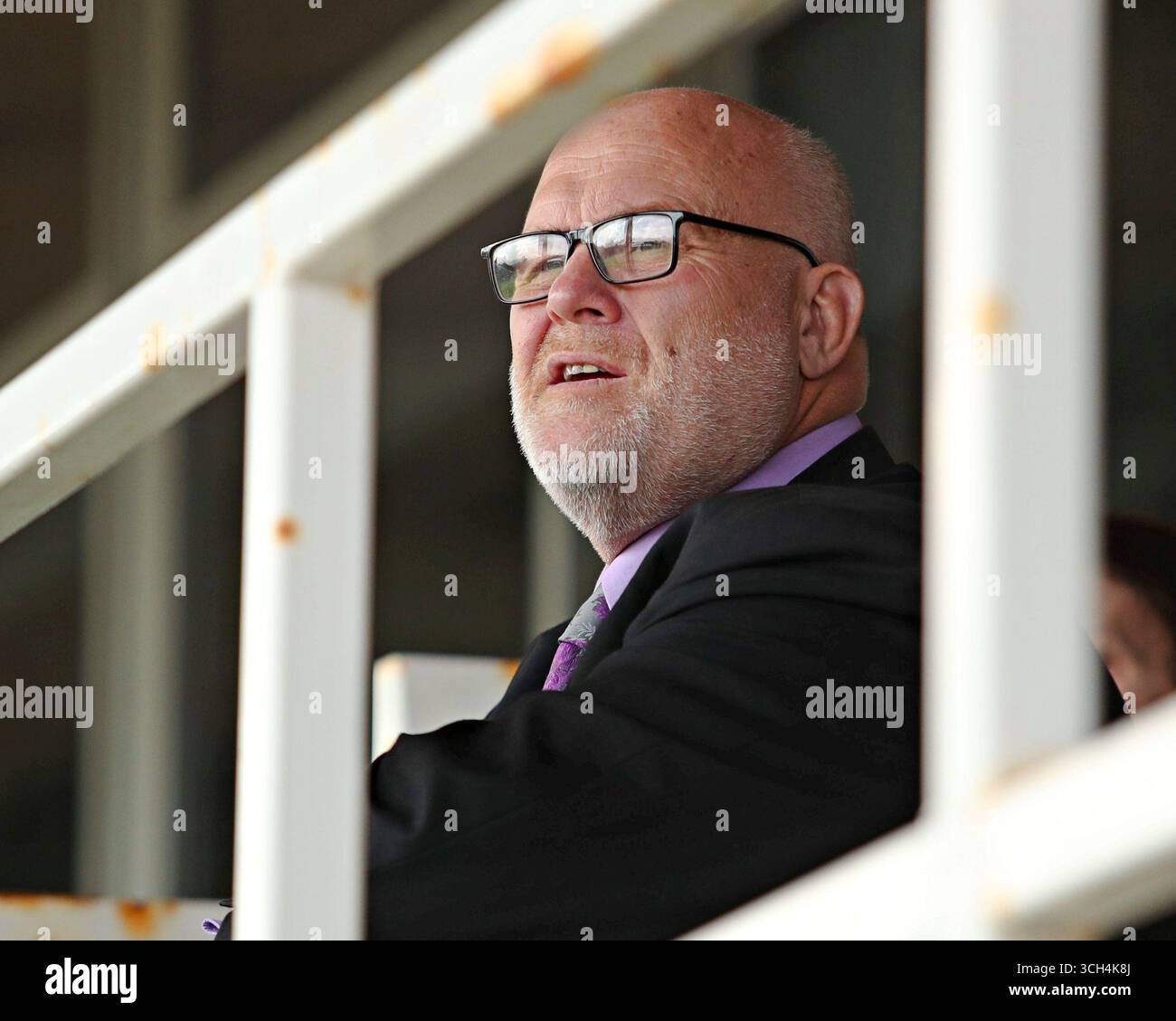 Colwyn Bay, Großbritannien. 31. August 2025. RFL-Vorsitzender Nigel Wood während des Spiels der Betfred League 1 North Wales Crusaders gegen Keighley Cougars im Stadiwm CSM, Colwyn Bay, Großbritannien, 31. August 2025 (Foto: Sam Eaden/News Images) Credit: News Images LTD/Alamy Live News Stockfoto