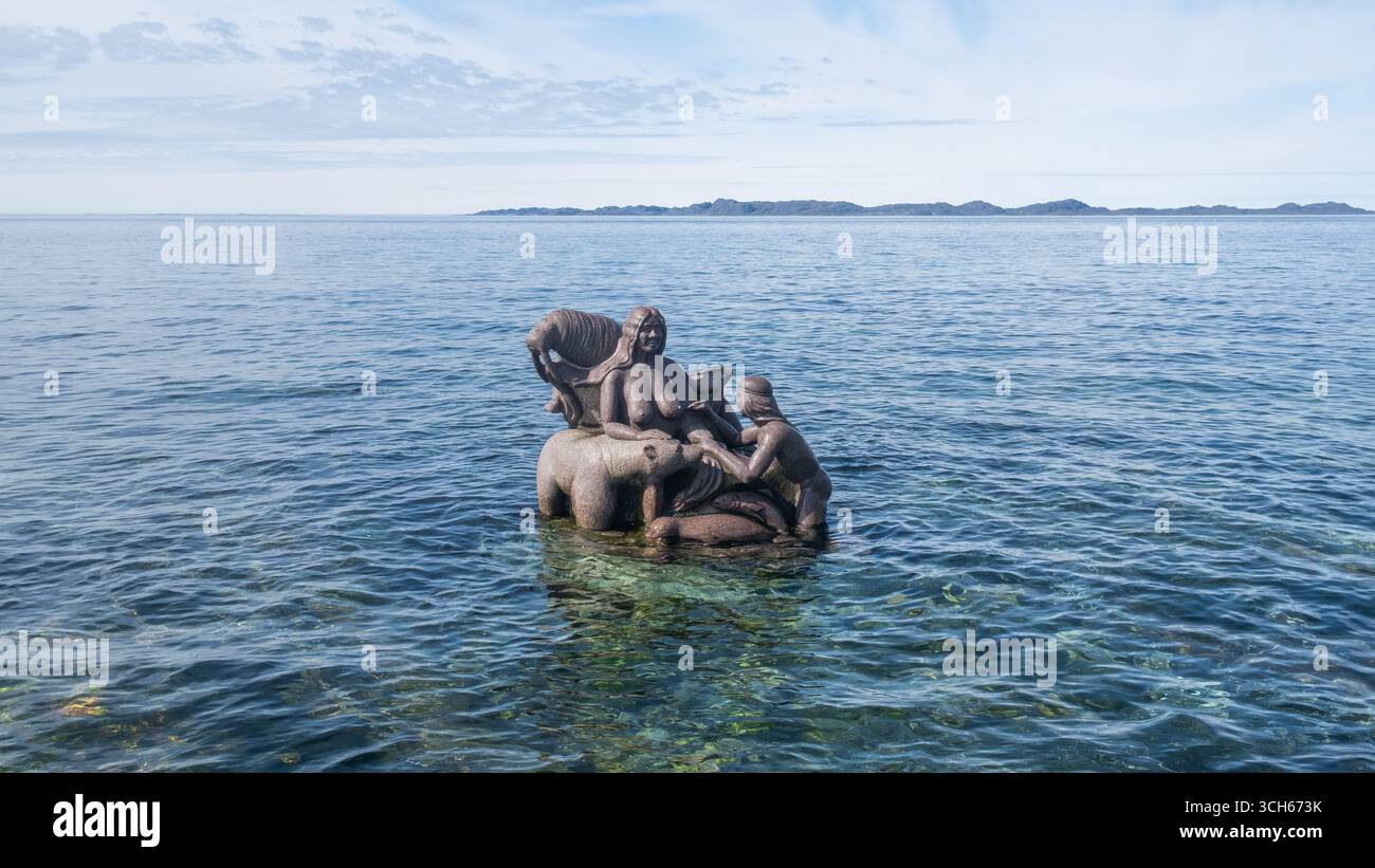 Mutter des Meeres Statue, Nuuk, Grönland Stockfoto