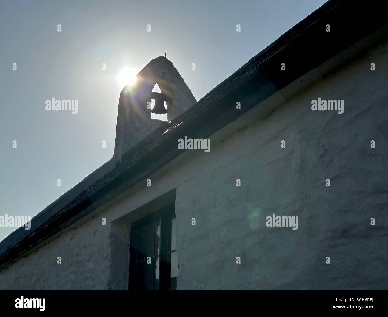 Kirche des Heiligen Kreuzes Mwnt Ceredigion Südwales - Smartphone-aufgenommenes Stockfoto