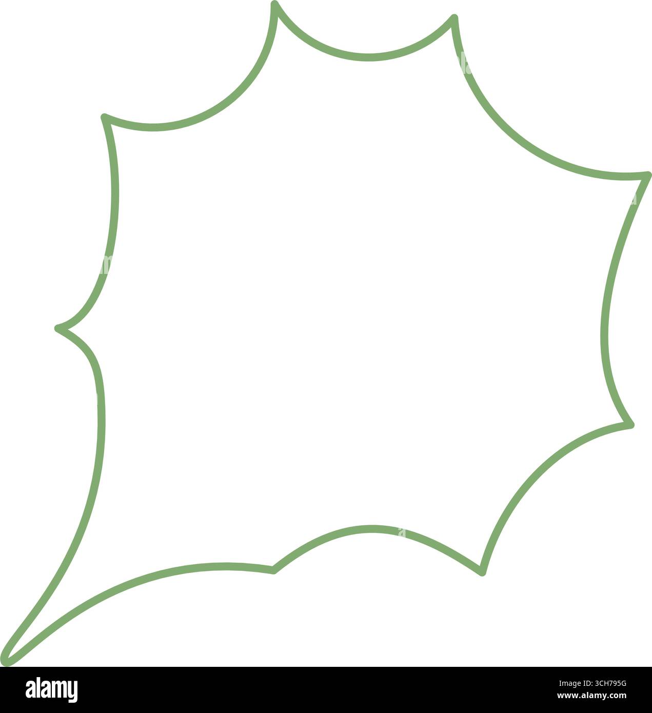 Fließende, Wellige Sprechblase Stock Vektor