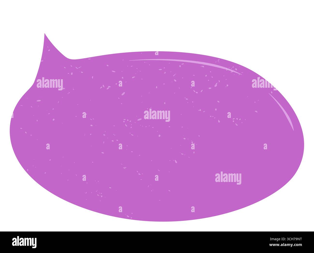 Fluid Grunge Speech Box Aufkleber Stock Vektor