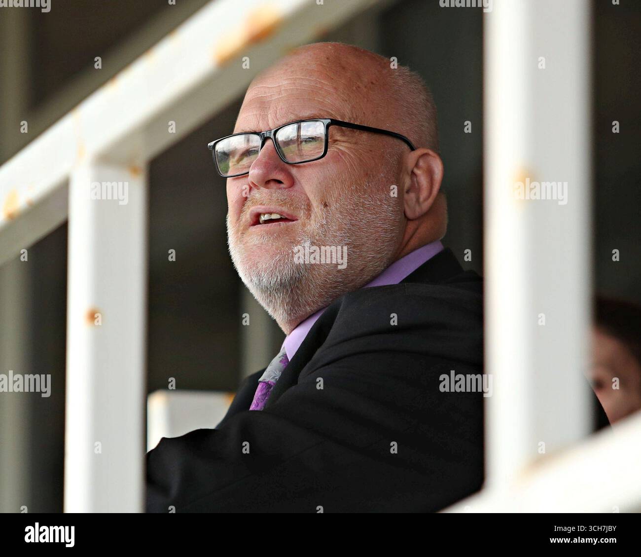 RFL-Vorsitzender Nigel Wood während des Spiels der Betfred League 1 North Wales Crusaders gegen Keighley Cougars im Stadiwm CSM, Colwyn Bay, Großbritannien, 31. August 2025 (Foto: Sam Eaden/News Images) Stockfoto