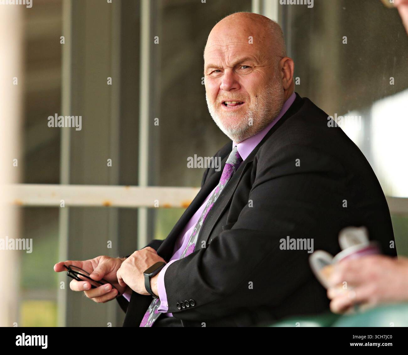 RFL-Vorsitzender Nigel Wood vor dem Spiel der Betfred League 1 North Wales Crusaders gegen Keighley Cougars im Stadiwm CSM, Colwyn Bay, Großbritannien, 31. August 2025 (Foto: Sam Eaden/News Images) Stockfoto