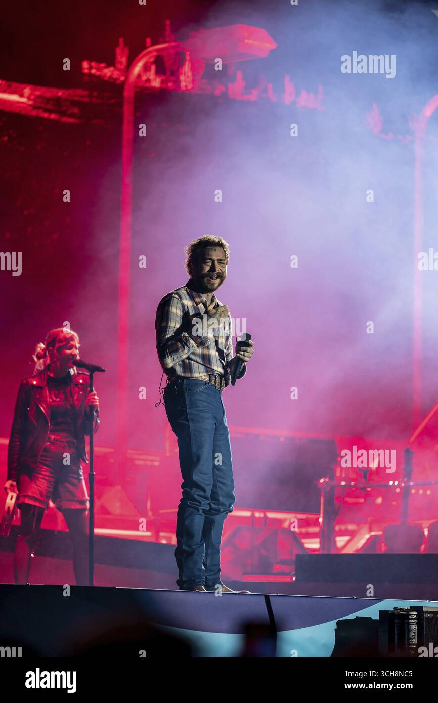 Post Malone beim Superbloom Festival, Tag 1 im Olympiapark, München, 30/08/2025 Stockfoto