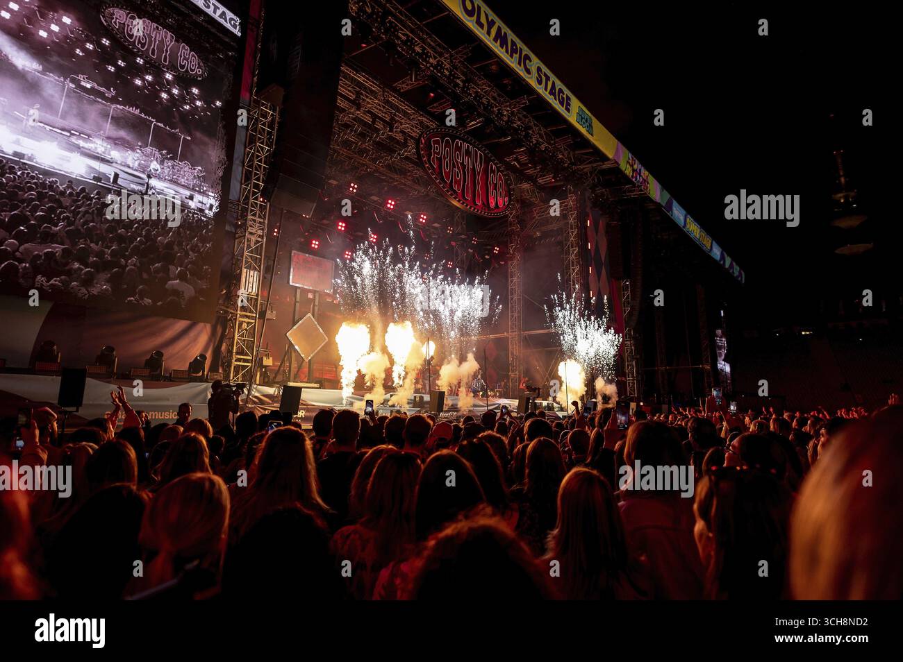 Post Malone beim Superbloom Festival, Tag 1 im Olympiapark, München, 30/08/2025 Stockfoto