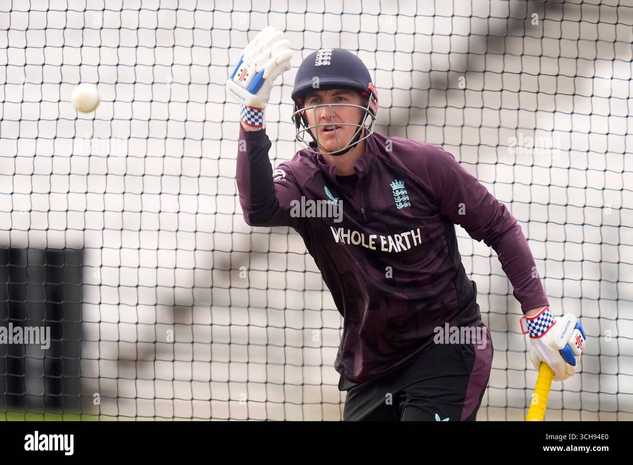 England's Harry Brook während einer Netzsitzung in Headingley, Leeds. Bilddatum: Montag, 1. September 2025. Das Foto sollte lauten: Danny Lawson/PA Wire. EINSCHRÄNKUNGEN: Nur redaktionelle Verwendung. Keine kommerzielle Nutzung ohne vorherige schriftliche Zustimmung der EZB. Nur für Standbilder. Keine bewegten Bilder zum Emulieren von Broadcast. Kein Entfernen oder Verdecken von Sponsorenlogos. Stockfoto