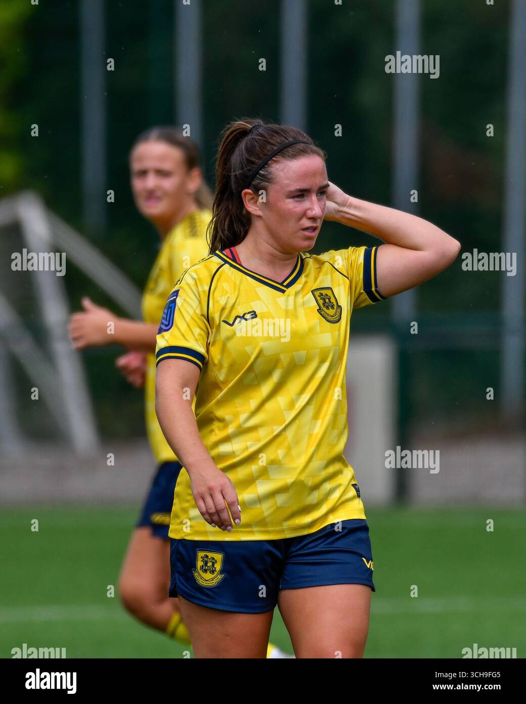 Pontypridd, Wales. 31. August 2025. Emma Samways von Hashtag United während des FA Women's National League Southern Premier Division Spiels zwischen Gwalia United und Hashtag United im USW Sport Park in Pontypridd, Wales, Großbritannien am 31. August 2025. Quelle: Duncan Thomas/Majestic Media. Stockfoto