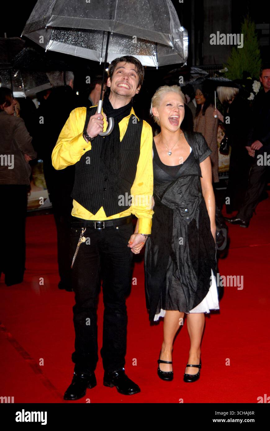 Andrew Lee Potts und Hannah Spearritt bei der britischen Filmpremiere „Becoming Jane“ im Odeon West End, London – 4. März 2007 Stockfoto