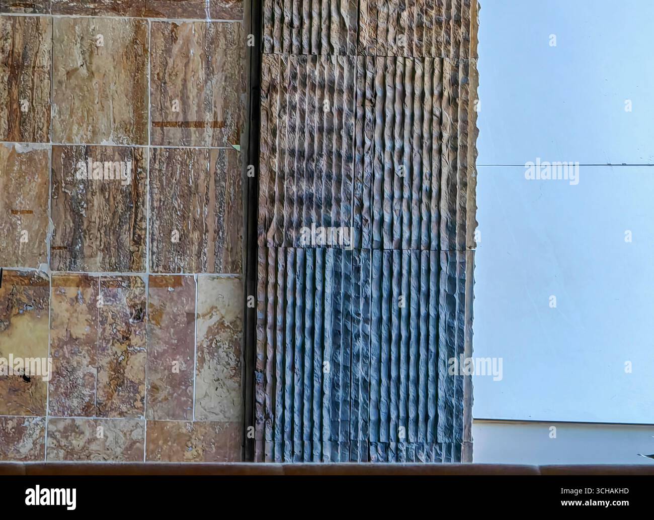 Wände im Kontrast Stockfoto