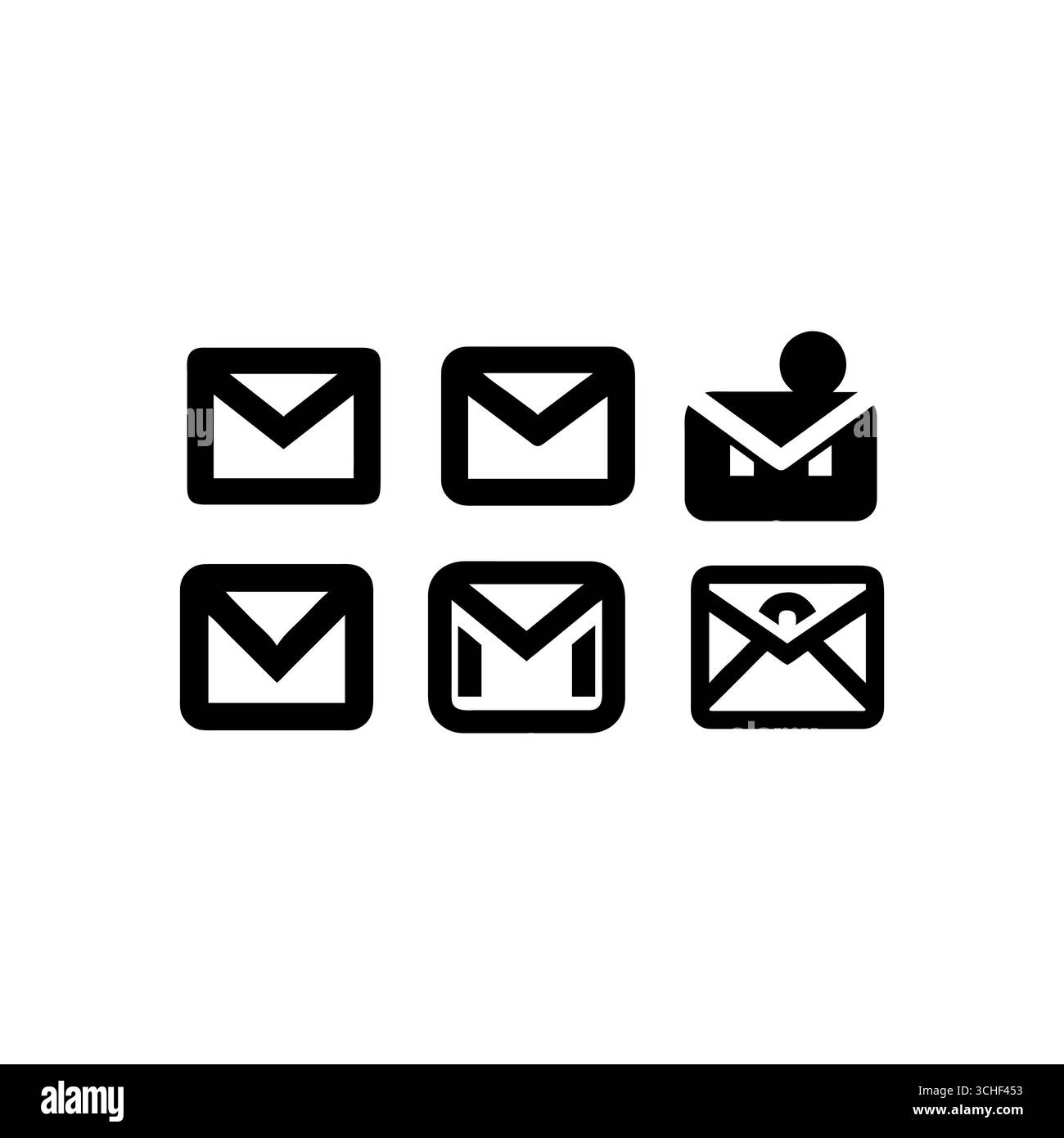 gmail-Symbolvektor Stock Vektor