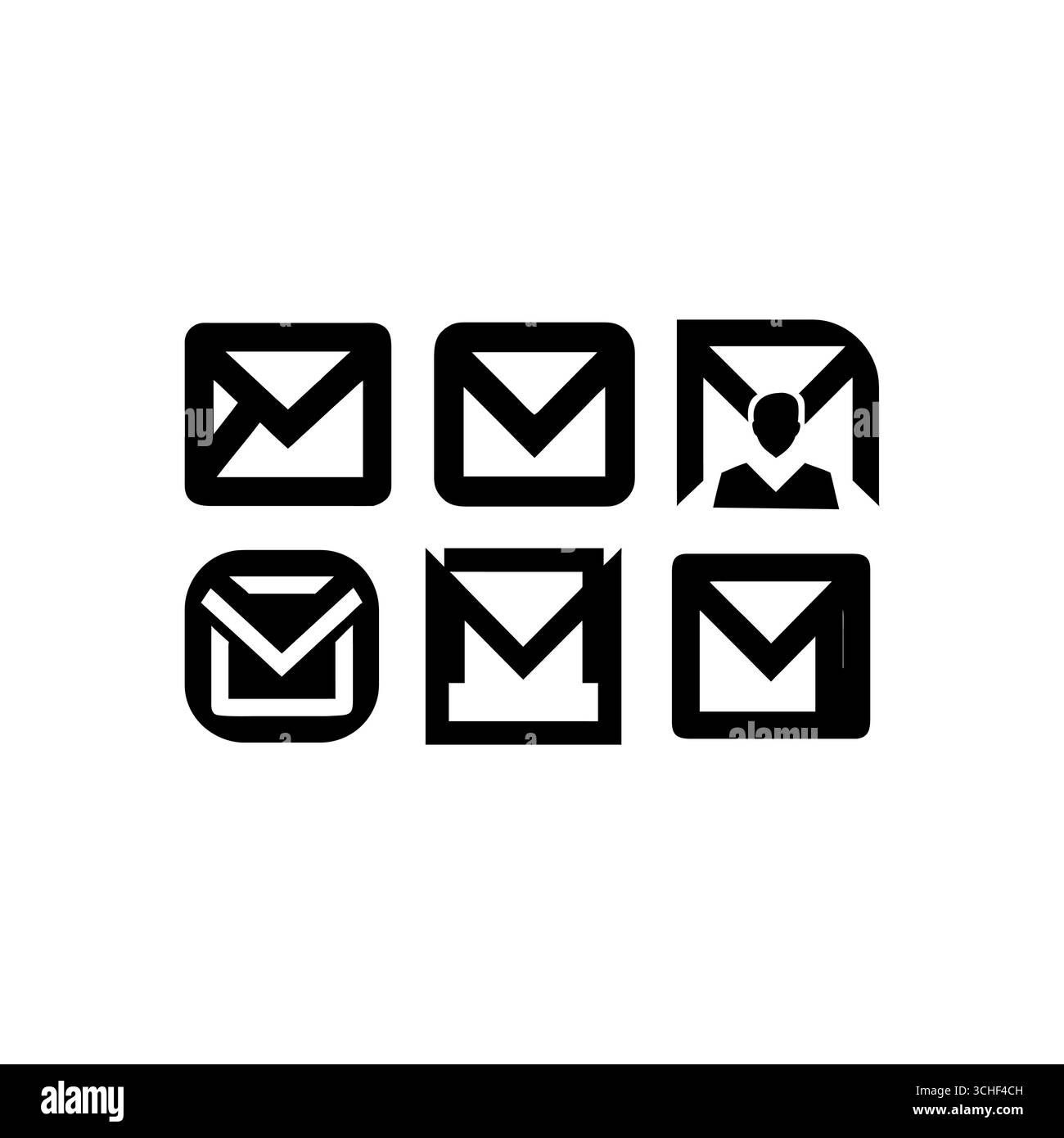 gmail-Symbolvektor Stock Vektor
