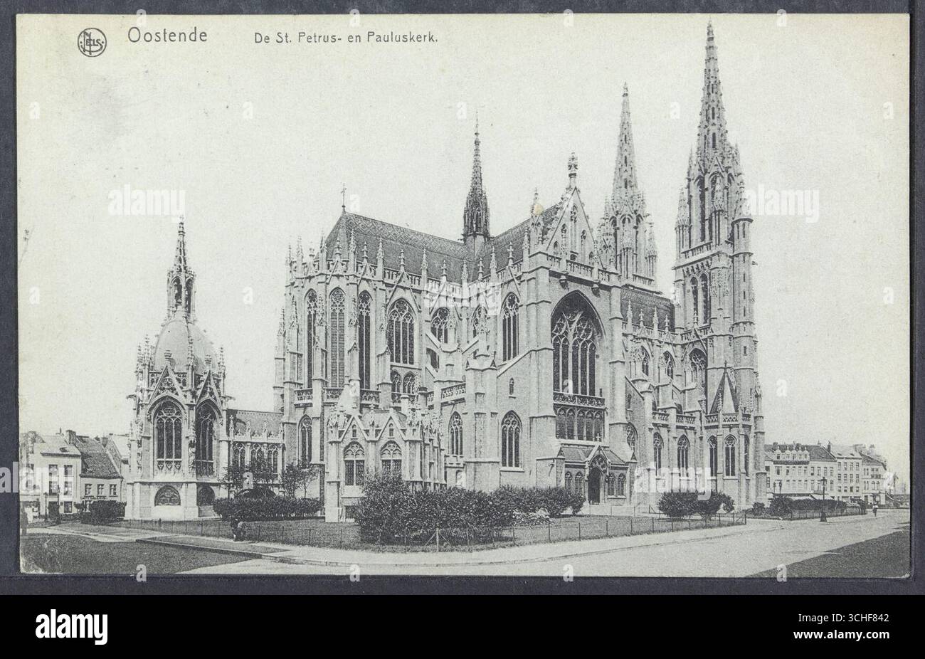 Oostende. De St. Petrus- en Pauluskerk, Stockfoto
