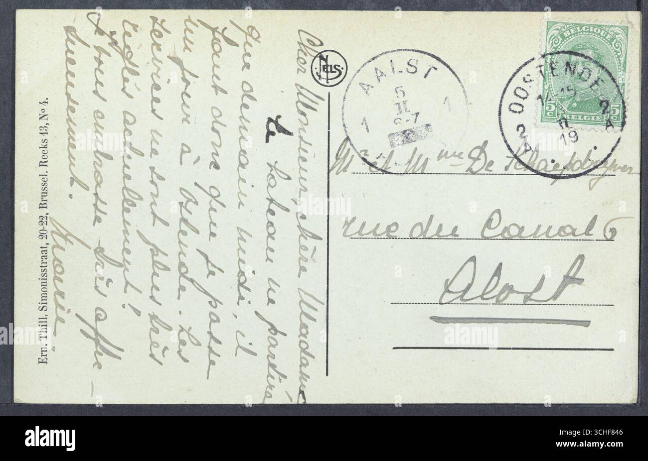 Oostende. De St. Petrus- en Pauluskerk, Stockfoto