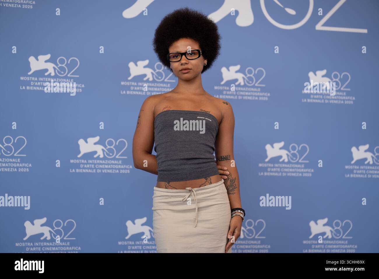 Myha'la nimmt am 2. September 2025 am 82. Internationalen Filmfestival in Venedig Teil. (Foto: Luca Carlino/NurPhoto)0 Stockfoto