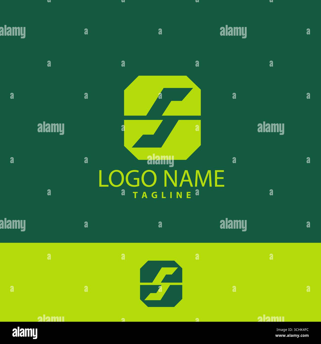 Logo-Symbol in quadratischer Form Stock Vektor