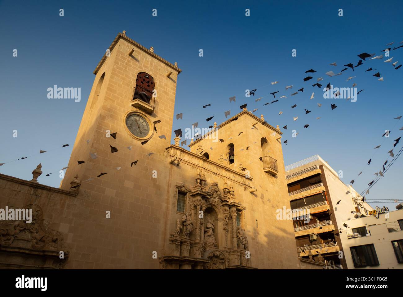 Die Ko-Kathedrale von St. Nicolau von Bari, Alicante, Spanien Stockfoto