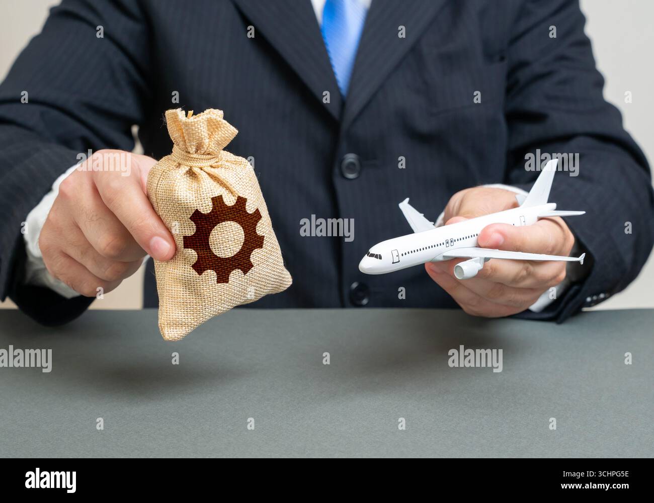 Technische Unterstützung und Instandhaltung der Zivilluftfahrt. Kauf von Teilen und Komponenten für die Flugzeugwartung. Flugsicherheit, Reparaturlogistik, Spa Stockfoto