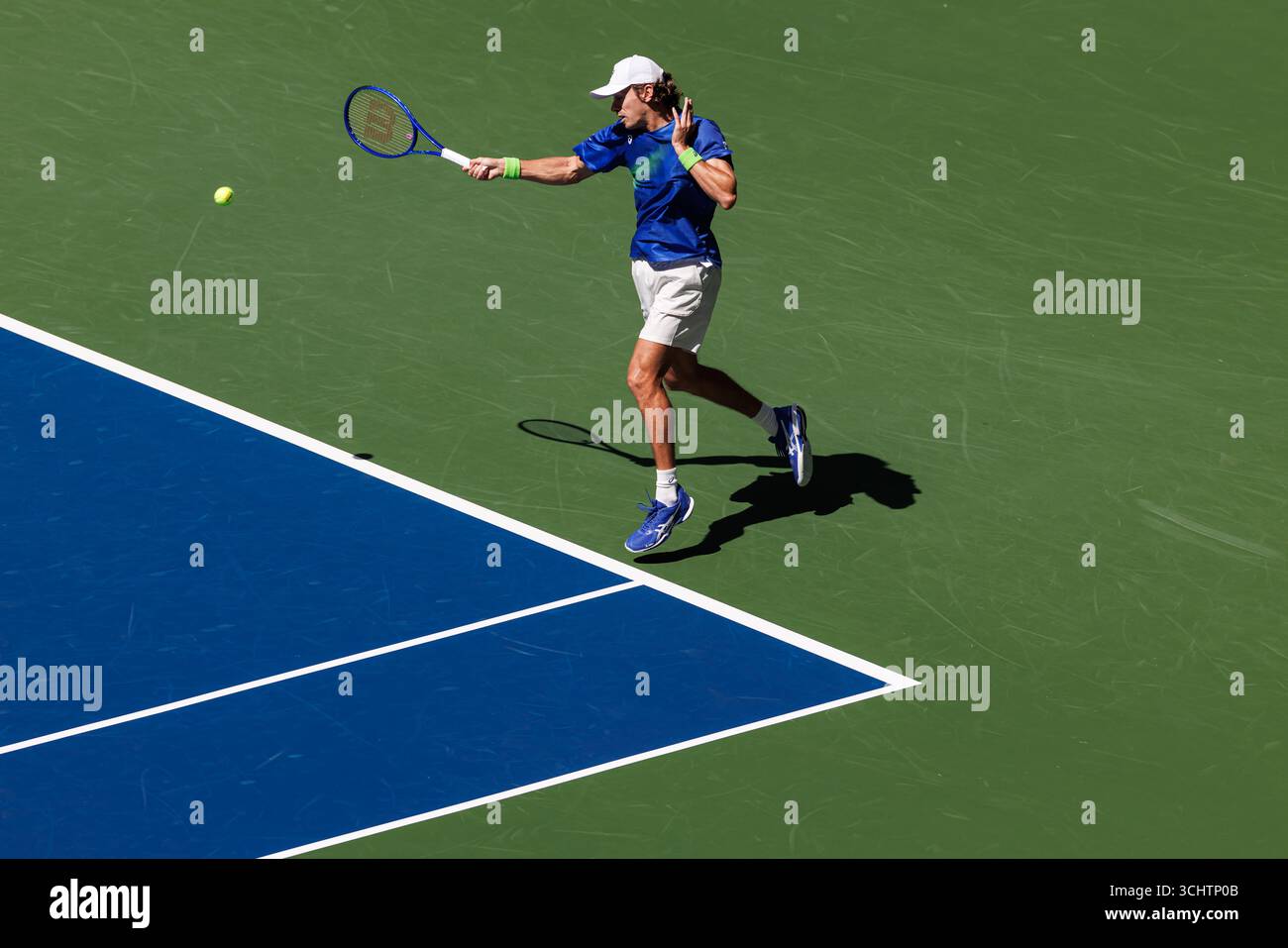 Queens, Usa. September 2025. Queens, New York City. 3. September 2025: Alex de Minaur (aus) bei den US Open 2025. Quelle: Corleve/Alamy Live News Stockfoto