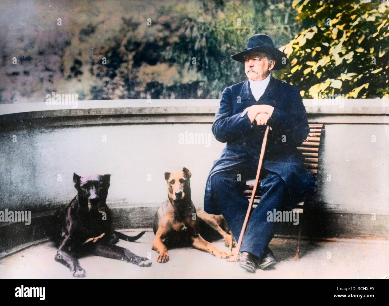 Fürst Otto von Bismarck, preußisch-deutscher Staatsmann, 1891 -- spätere Färbung Stockfoto