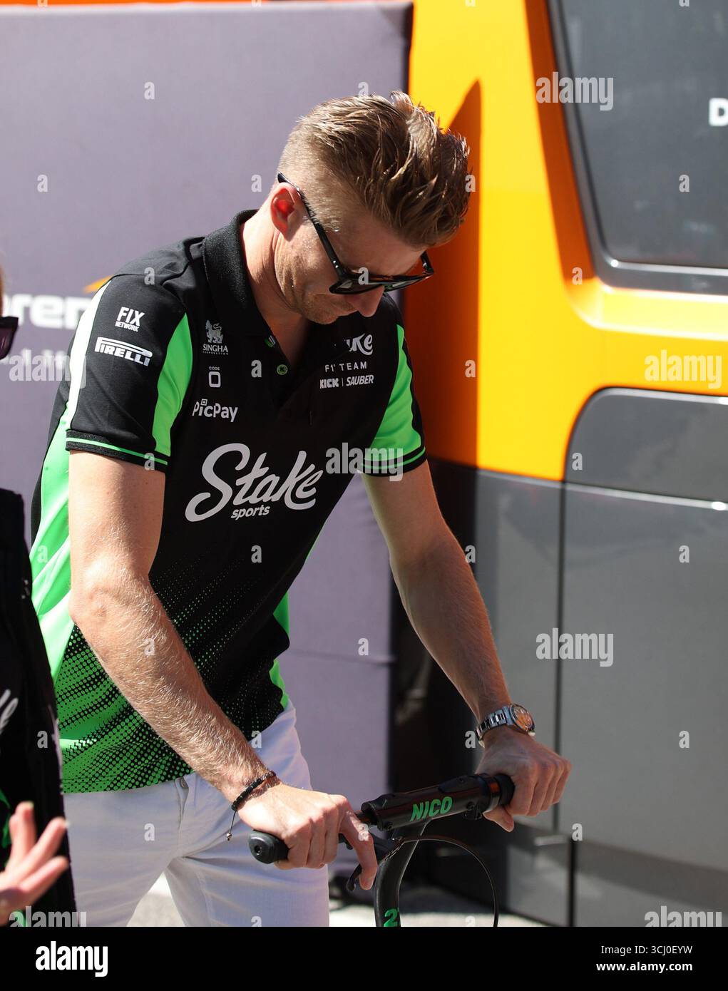 Monza, Italien. September 2025. 04.09.2025, Autodromo Nazionale Monza, Monza, FORMEL 1 PIRELLI GRAN PREMIO DÂ'ITALIA 2025, im Bild Nico HÃ¼lkenberg (DEU), Stake F1 Team Kick sauber Credit: dpa/Alamy Live News Stockfoto
