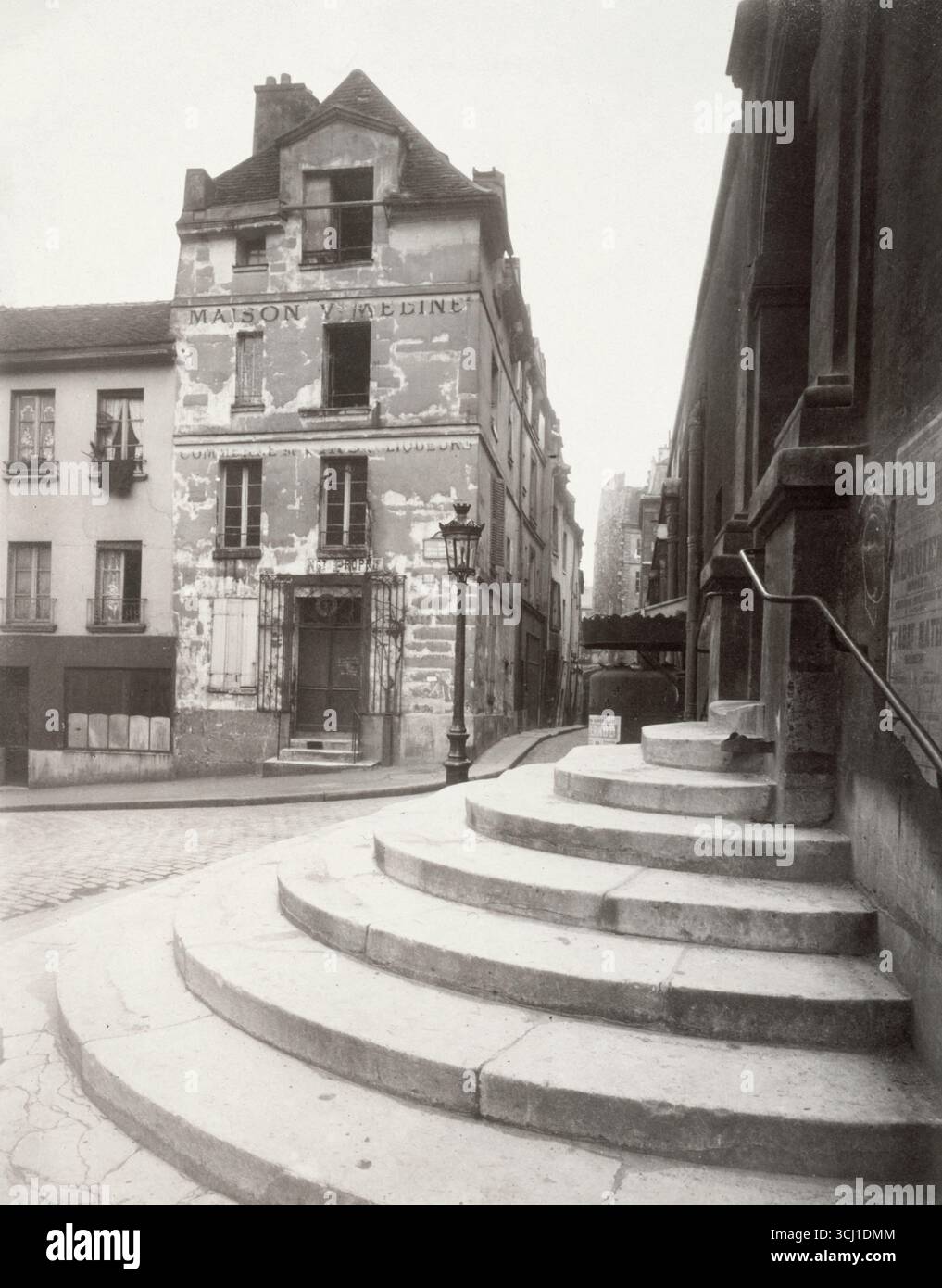 Eugène Atget (1857-1927) Rue de la Montagne-Sainte-Geneviève, Paris (5. Arrondissement) ca. 1925 Paris, musée Carnavalet. Stockfoto