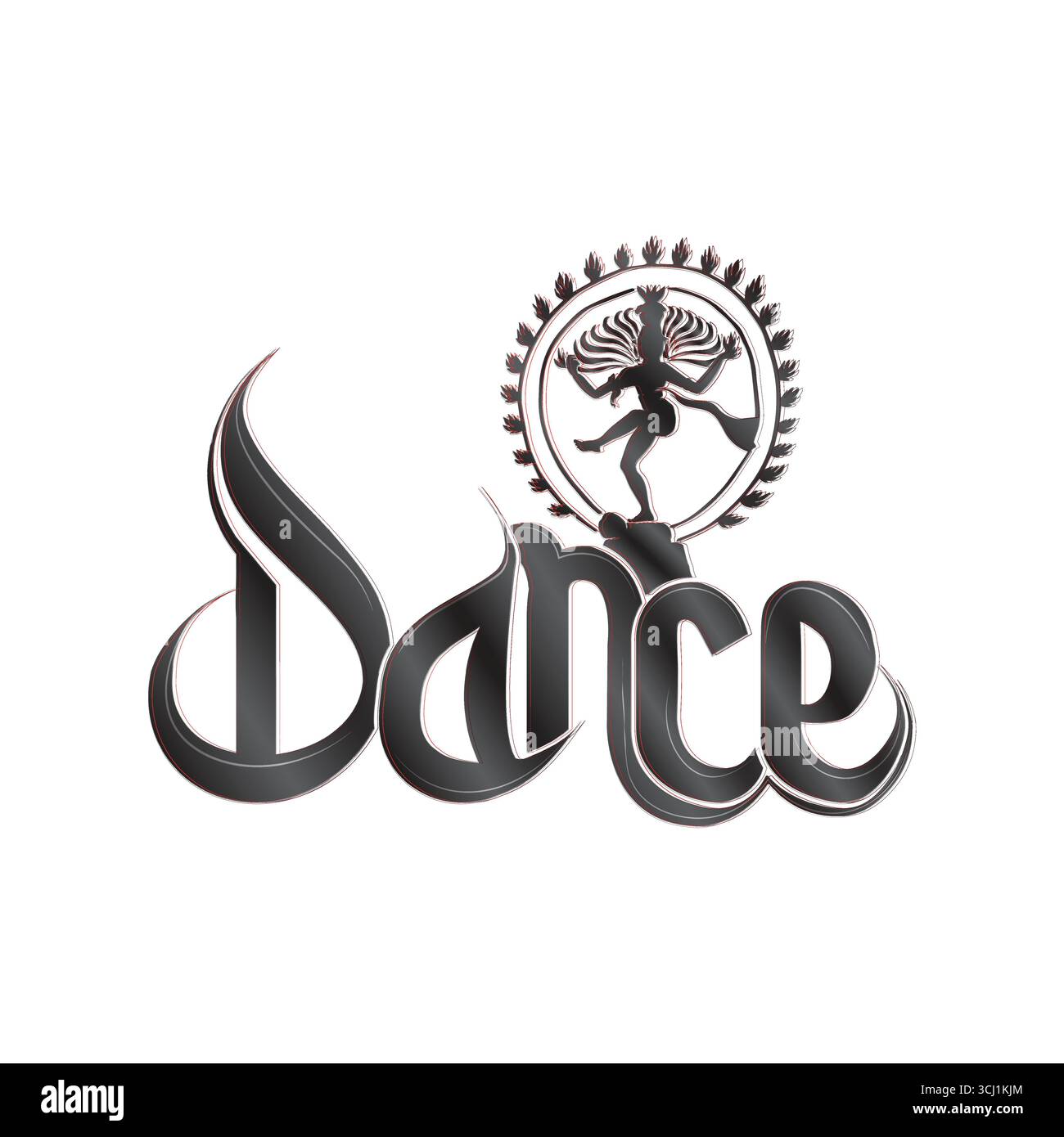Bharatanatyam Tanz Text Effekt | Tanz Text png | Tanz Text png | bharatanatyam Tanz Symbol | Nataraja Tanz Text Stock Vektor
