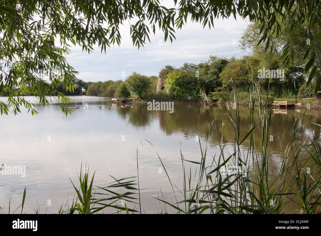 Am See von Sutton ings, Lincolnshire, England Stockfoto