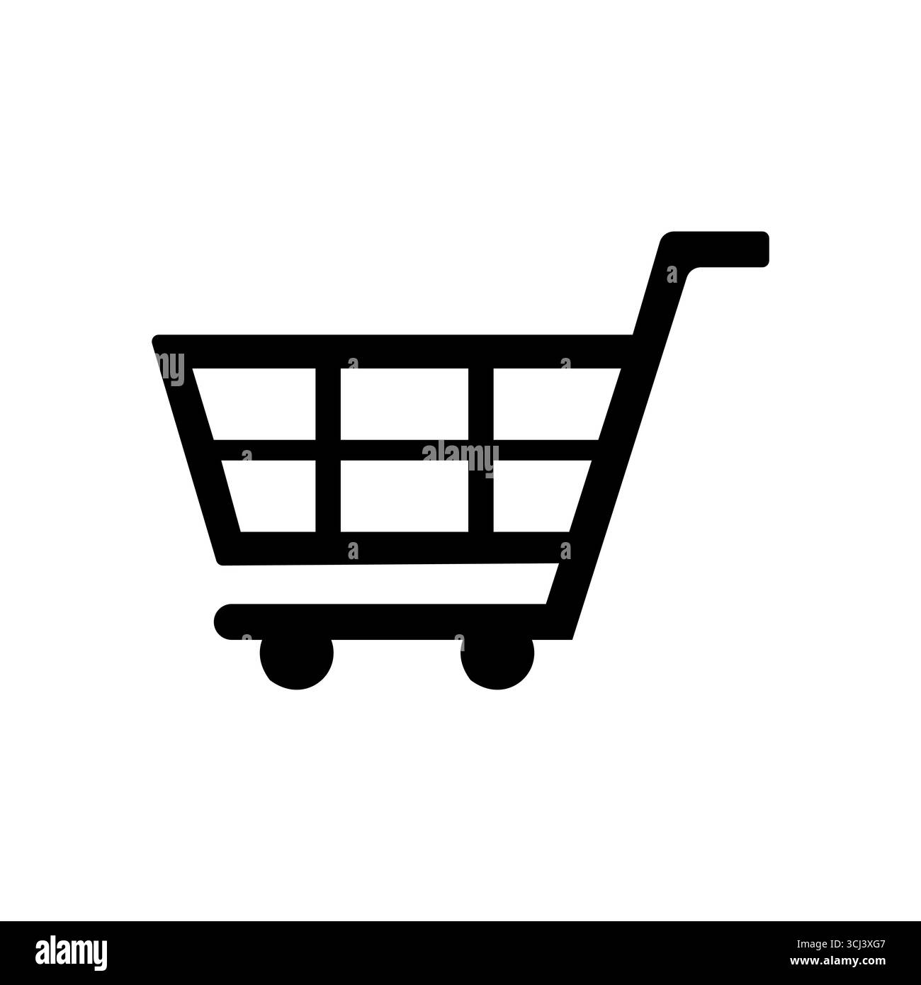 Market Cart Icon, Einzelhandel, Shoppingsilhouette Stock Vektor