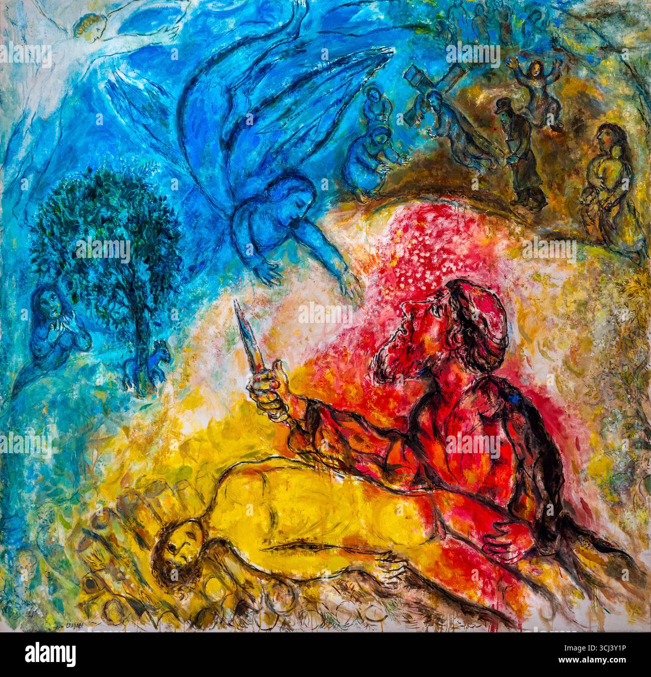 DAS OPFER VON ISAAK (1960–1966) MARC CHAGALL (1887–1985) MUSEUM NICE RIVIERA FRANCE Stockfoto