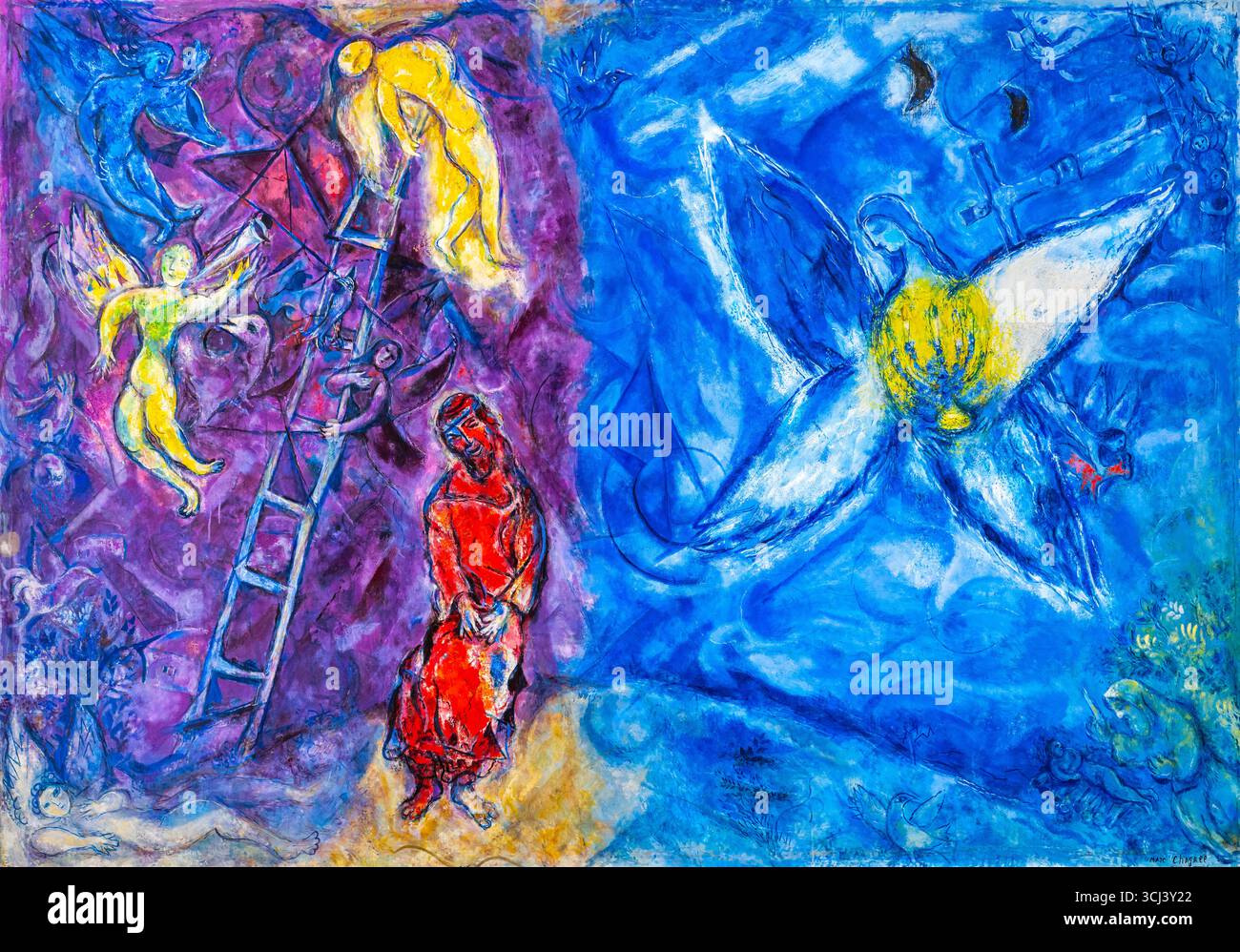JACOBS TRAUM (1960-1966) MARC CHAGALL (1887-1985) MUSEUM NICE RIVIERA FRANCE Stockfoto