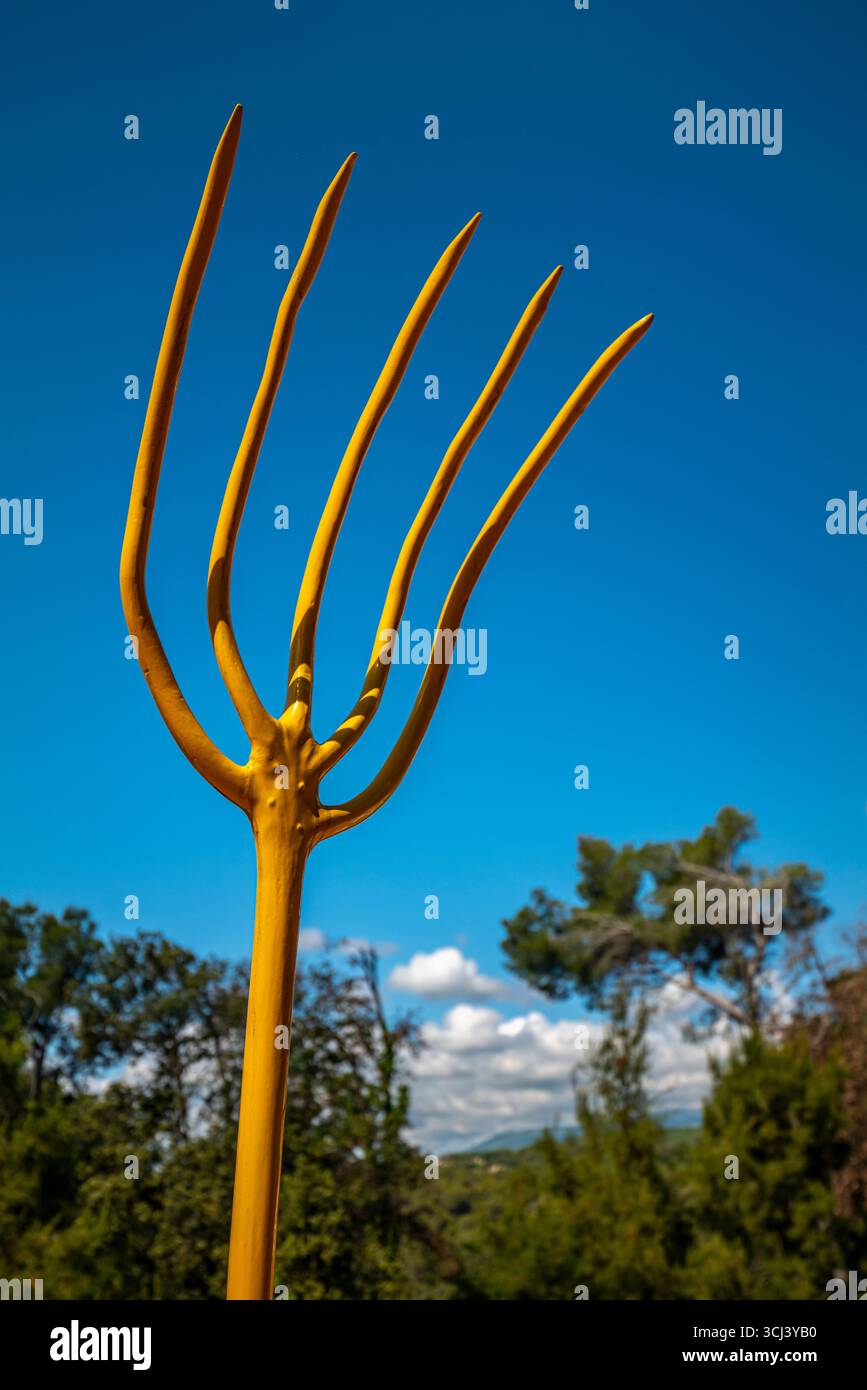 SKULPTUR JOAN MIRO (1893-1983) MAEGHT FOUNDATION (1964) SAINT-PAUL-DE-VENCE RIVIERA FRANKREICH Stockfoto