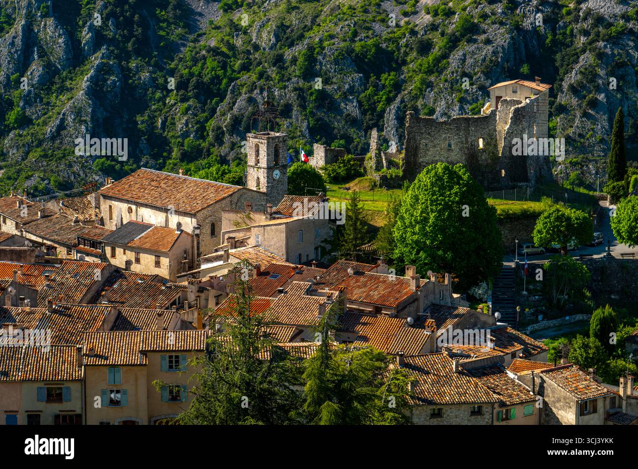 GREOLIERES RIVIERA FRANCE Stockfoto