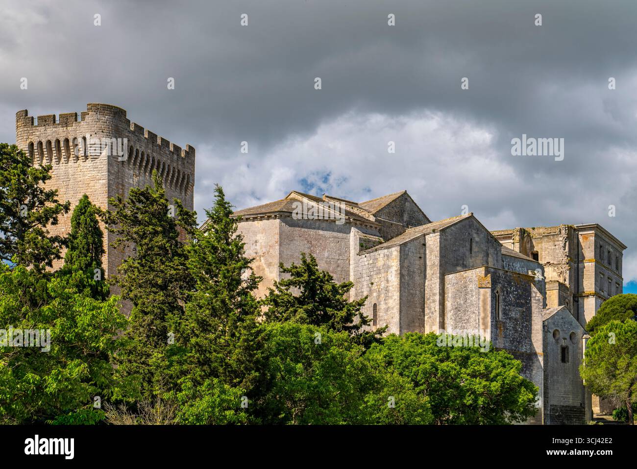KLOSTER MONTMAJOUR (10. JH.) FONTVIELLE PROVENCE FRANKREICH Stockfoto