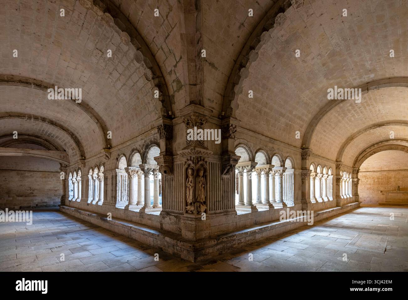 KLOSTER MONTMAJOUR (10. JH.) FONTVIELLE PROVENCE FRANKREICH Stockfoto