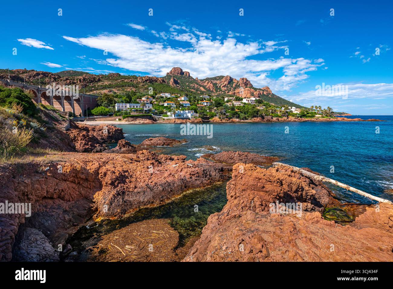 CAP ROUX ESTEREL GEBIRGE ANTHEOR RIVIERA FRANKREICH Stockfoto