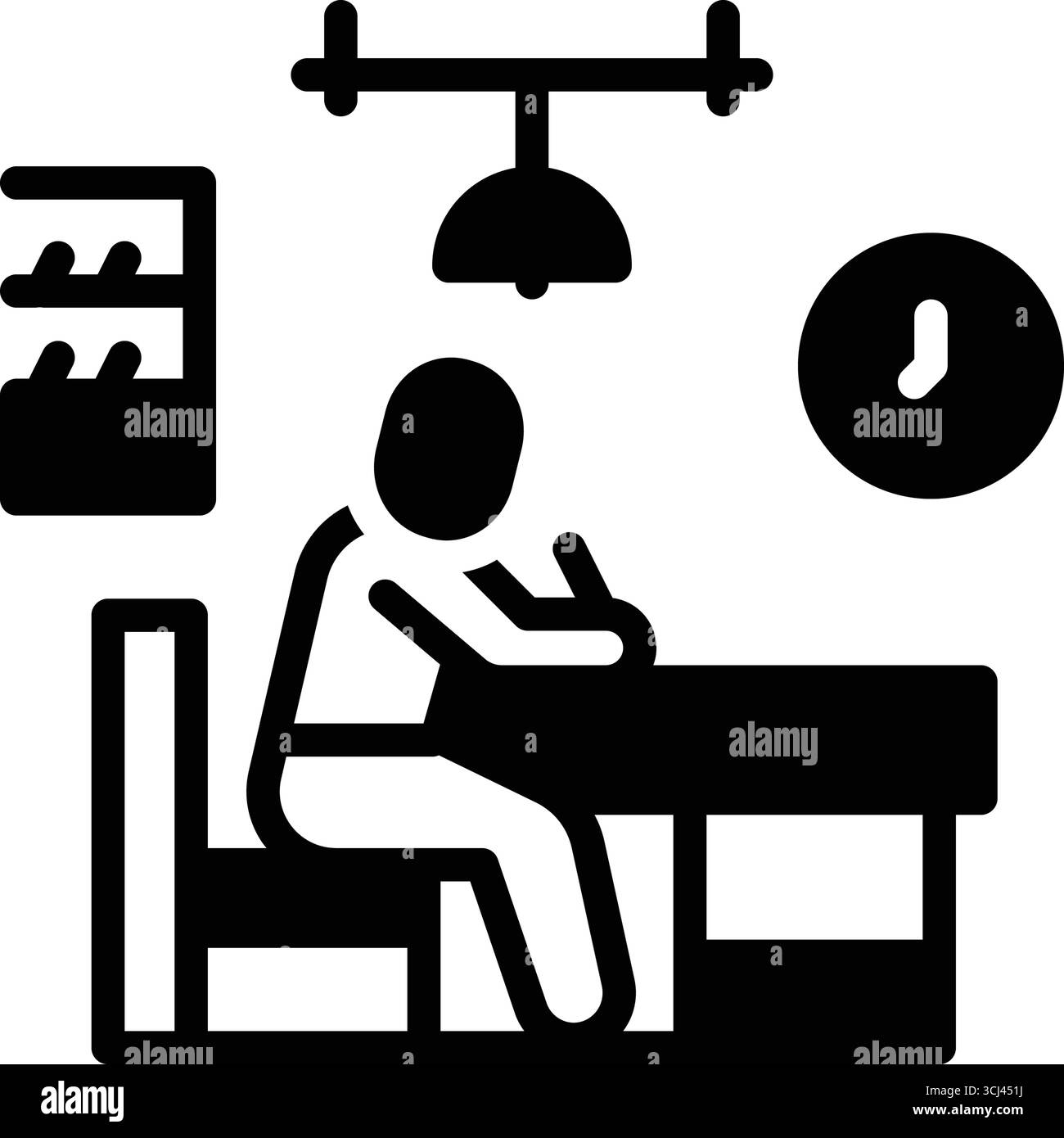 Symbol für Untersuchung, Untersuchung Stock Vektor