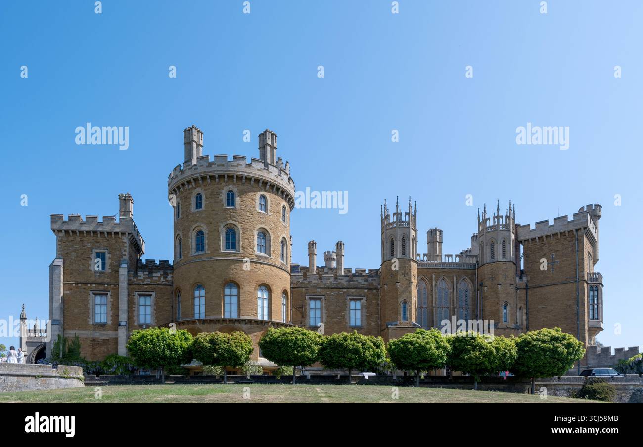 Belvoir Castle - englisches historisches Schloss und Herrenhaus - Leicestershire, England, Großbritannien Stockfoto
