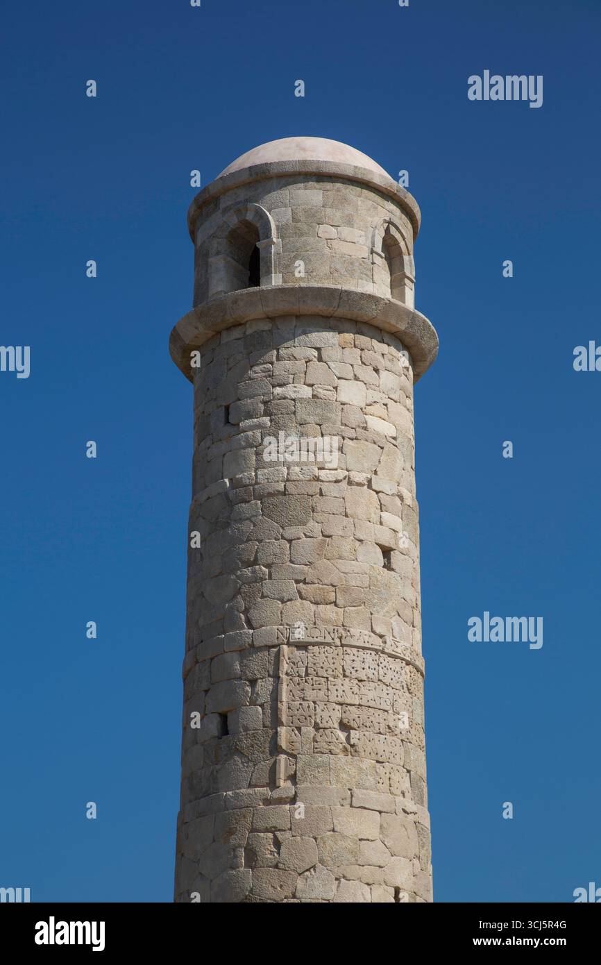 Patara Lighthouse, erbaut von Kaiser Nero im Jahr 64 n. Chr., Patara Ancient City (Ursprünge zurück auf 5.500 v. Chr.), Patara National Park, Antalya, Türkei Stockfoto