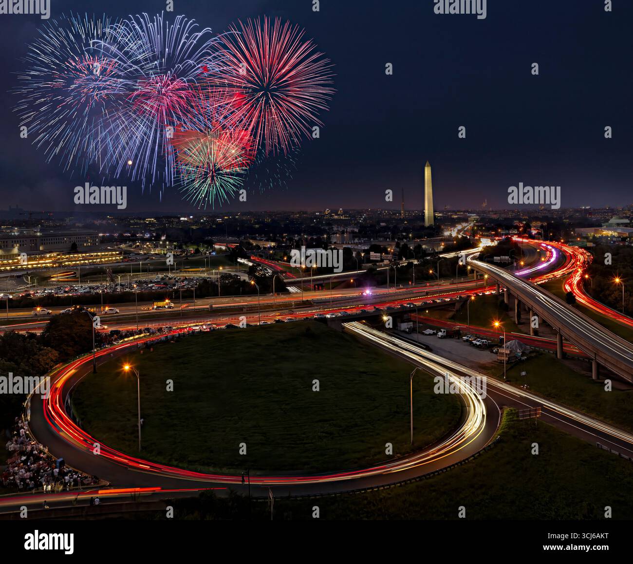 Washington DC, 4. Juli Stockfoto