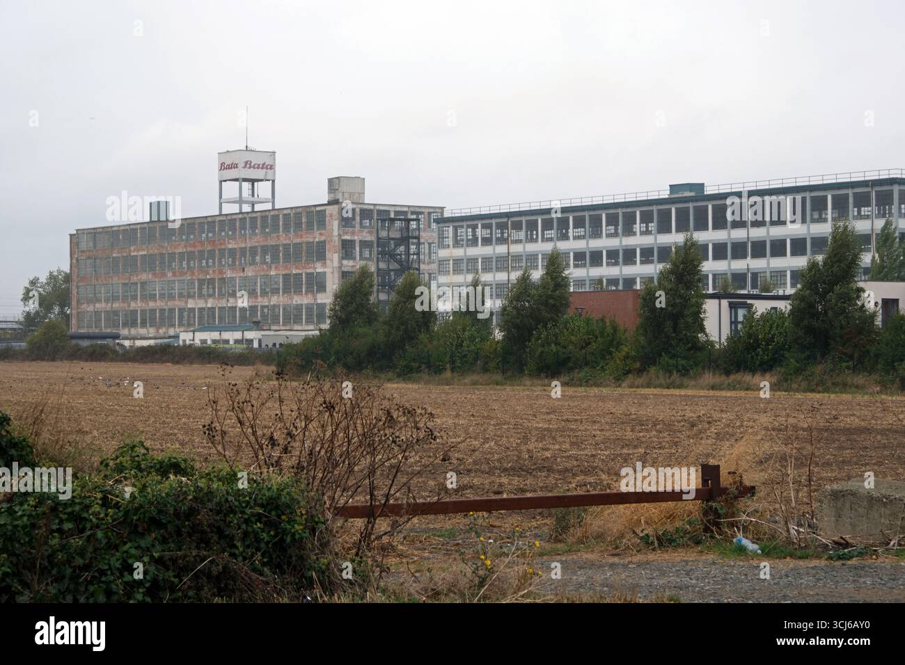 Bata Shoe Factory, die seit über 70 Jahren Schuhe herstellte. East Tilbury, Großbritannien Stockfoto