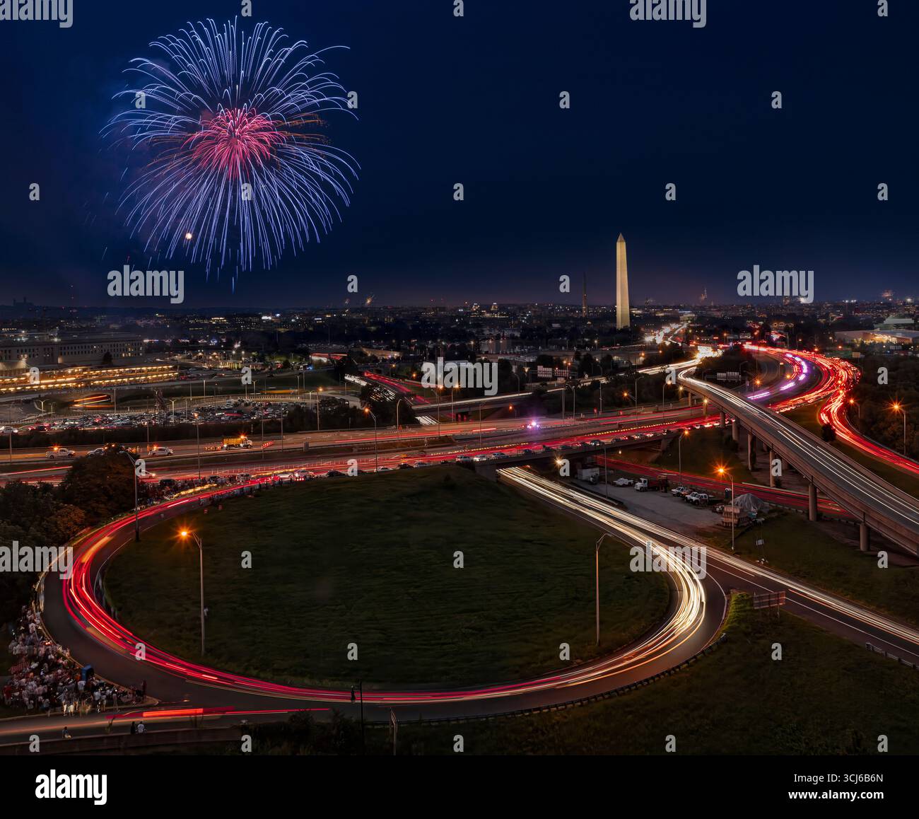 Washington DC, 4. Juli Stockfoto