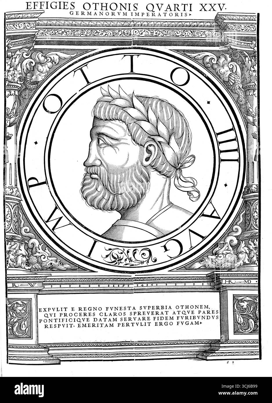 Otto IV. Von Braunschweig (* 1175 oder 1176 möglicherweise in Braunschweig, gestorben am 19. Mai 1218 in Harzburg) aus dem Haus Welfen war von 1198 bis 1218 römisch-deutscher König und von 1209 bis 1218 Kaiser des Heiligen Römischen Reiches, authentische, digital restaurierte Reproduktion eines Originals aus dem 19. Jahrhundert, Rekorddatum nicht angegeben Stockfoto