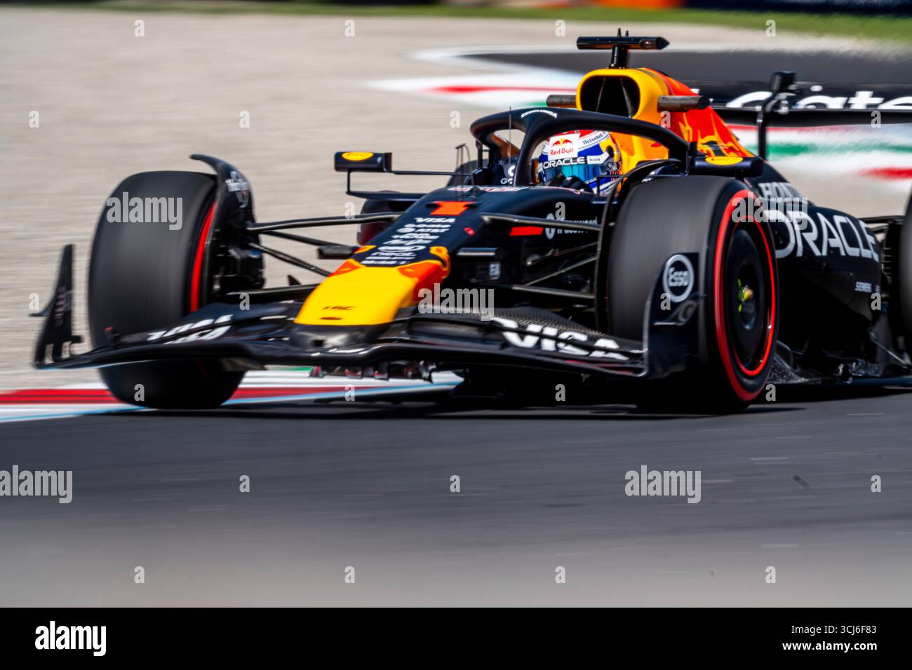 Freies Training 1 italienischer GP, Monza, Formel-1-Meisterschaft 2025, ferrari, mclaren, mercedes, redbull, Alpha tauri, sauber Stockfoto