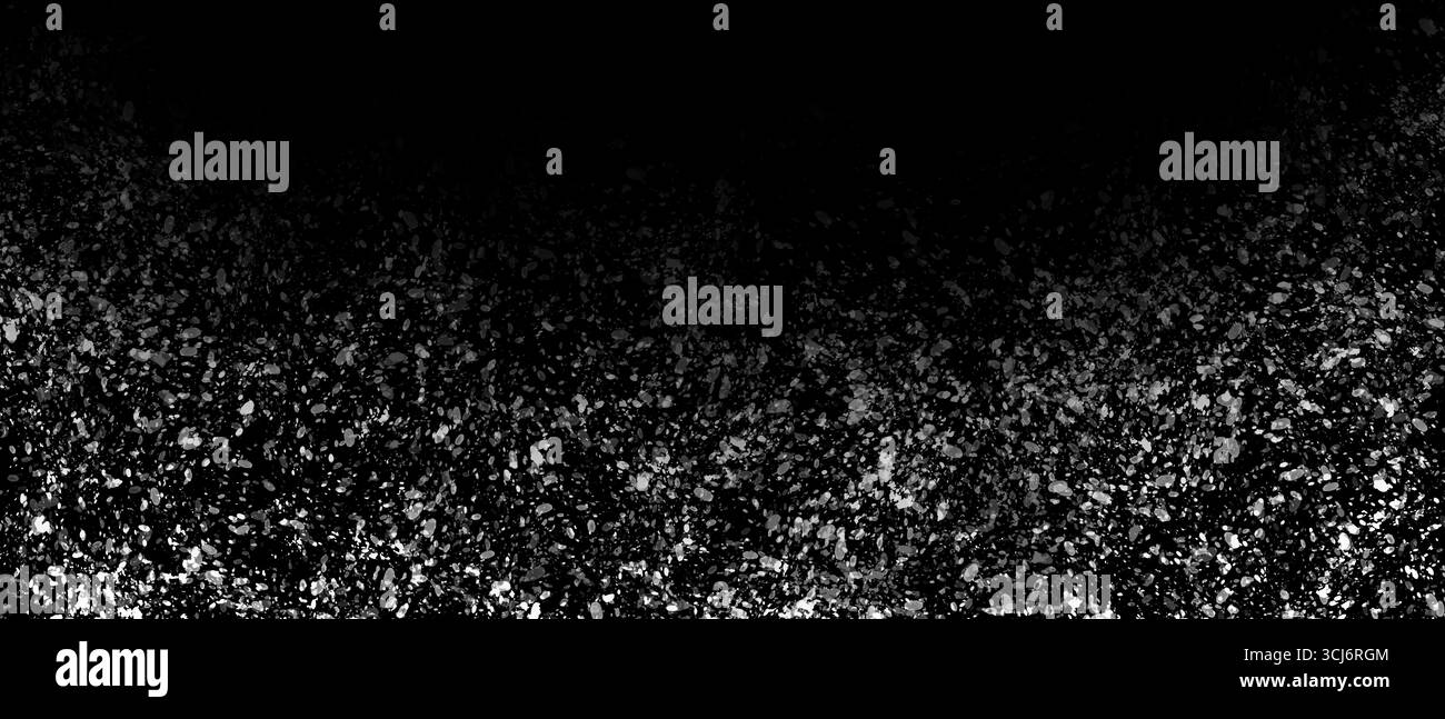 Weiße Farbspritzer auf transparentem Hintergrund Stockfoto