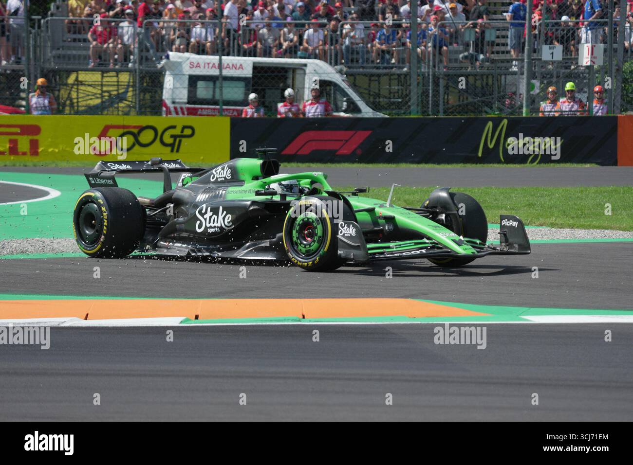 Monza, Italien. September 2025. 05.09.2025, Autodromo Nazionale Monza, Monza, FORMEL 1 PIRELLI GRAN PREMIO DÂ'ITALIA 2025, im Bild Nico HÃ¼lkenberg (DEU), Stake F1 Team Kick sauber Credit: dpa/Alamy Live News Stockfoto