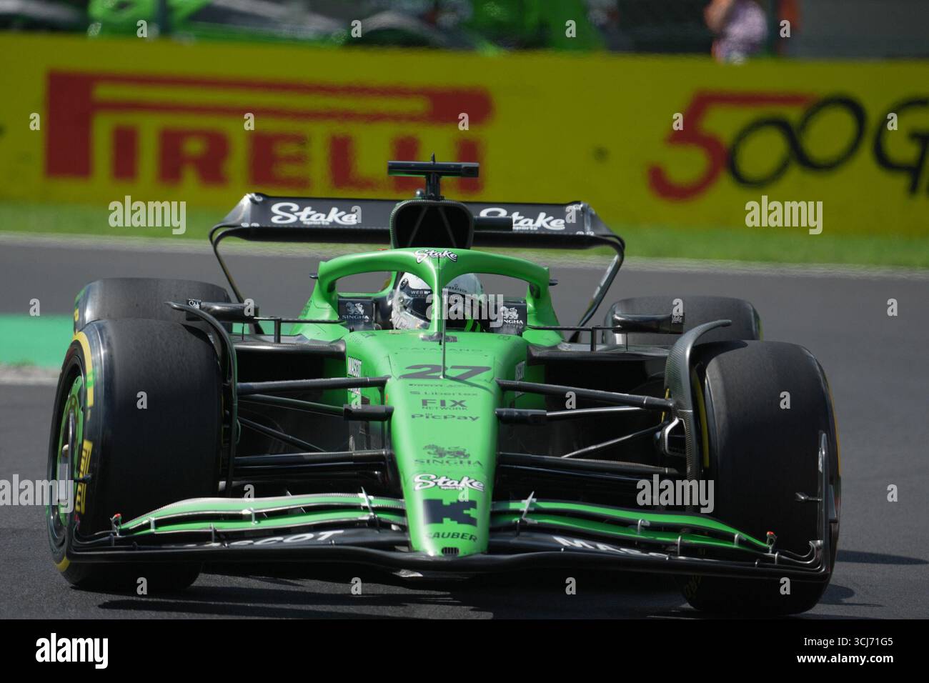 Monza, Italien. September 2025. 05.09.2025, Autodromo Nazionale Monza, Monza, FORMEL 1 PIRELLI GRAN PREMIO DÂ'ITALIA 2025, im Bild Nico HÃ¼lkenberg (DEU), Stake F1 Team Kick sauber Credit: dpa/Alamy Live News Stockfoto