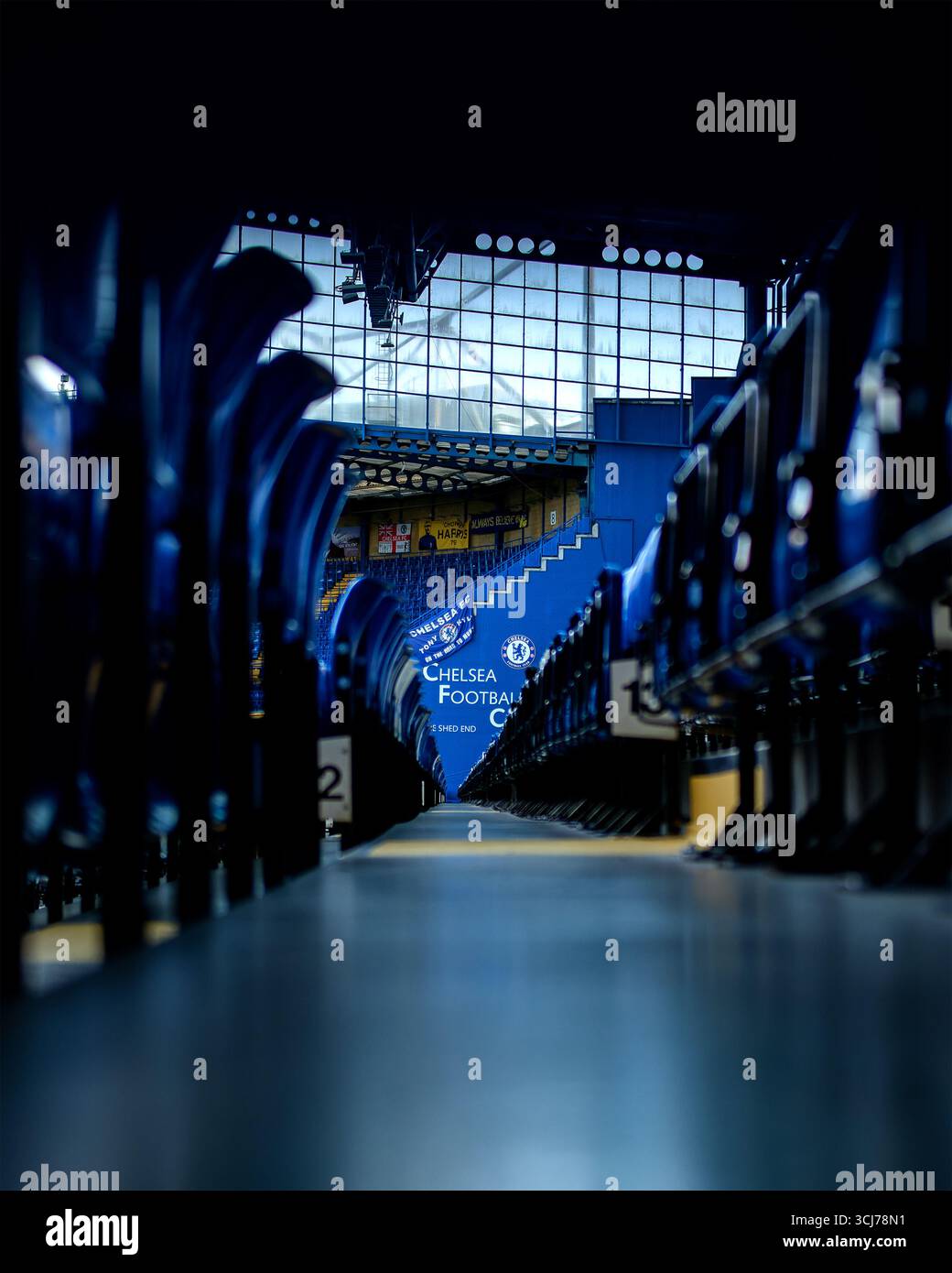 London, Großbritannien. September 2025. London, England, 05. September 2025: Stadion vor dem Spiel der Womens Super League zwischen Chelsea und Manchester City an der Stamford Bridge in London, England. (Foto: Pedro Porru/Sports Press Photo/SPP) Credit: SPP Sport Press Photo. /Alamy Live News Stockfoto