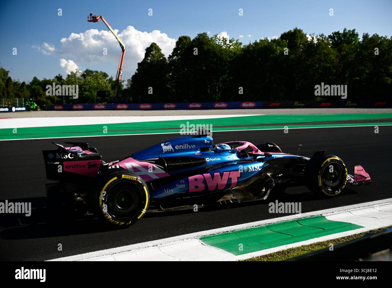 Piombino, Piombino, Italien. September 2025. 10 Pierre Gasly vom Team BWT Alpine F1, Alpine Renault A525, sie werden während der FIA Formel 1 Weltmeisterschaft Pirelli Gran Premio d'Italia 2025, 05. September, in Monza, Italien (Credit Image: © Luca Barsali/ZUMA Press Wire) NUR REDAKTIONELLE VERWENDUNG! Nicht für kommerzielle ZWECKE! Stockfoto